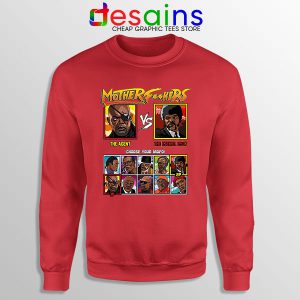 Samuel L Jackson vs Motherfkers Red Sweatshirt Retro Fighter