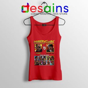 Samuel L Jackson vs Motherfkers Red Tank Top Retro Fighter