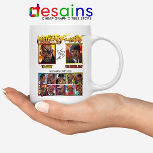 Samuel L Jackson vs Motherfkers White Mug Retro Fighter Movie