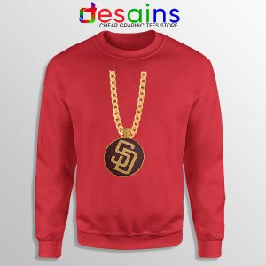 San Diego Padres Swag Red Sweatshirt MLB Merch