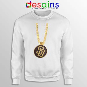 San Diego Padres Swag White Sweatshirt MLB Merch