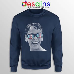 Sandlot Kid With Glasses Navy Sweatshirt Squints Wendy