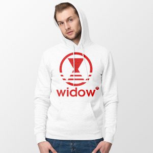 Sexy Black Widow Marvel Adidas White Hoodie Avengers