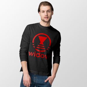 Spider Black Widow Marvel Adidas Black Colour Long Sleeve Tee