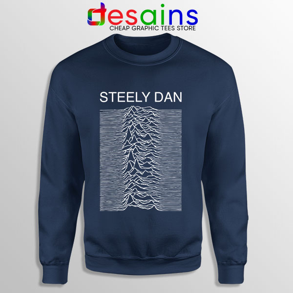 Steely Dan Division Logo Navy Sweatshirt Rock Band