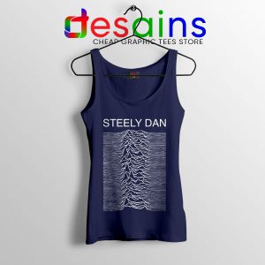 Steely Dan Division Logo Navy Tank Top Rock Band