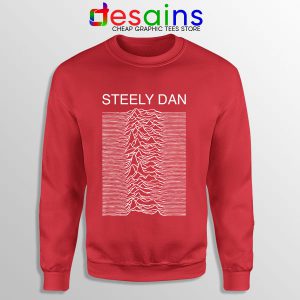 Steely Dan Division Logo Red Sweatshirt Rock Band
