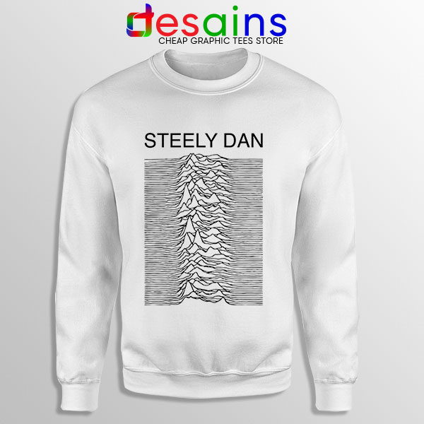 Steely Dan Division Logo White Sweatshirt Rock Band
