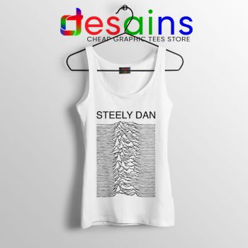 Steely Dan Division Logo White Tank Top Rock Band