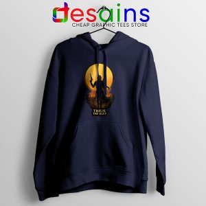 Sunset Mandalorian Way of Life Navy Hoodie Star Wars