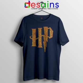 The Wizard World Harry Potter Navy T Shirt Graphic