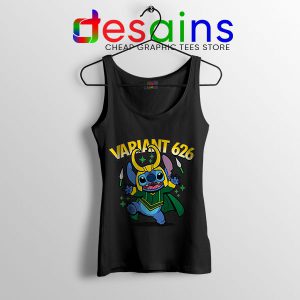 Variant Loki Funny Stitch Black Tank Top Marvel Comics TVA