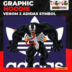 Venom 2 Logo Apparel Graphic Hoodie - Adidas Logo