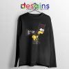 Batman Bart Butt Boy Long Sleeve Tee Cartoon Funny