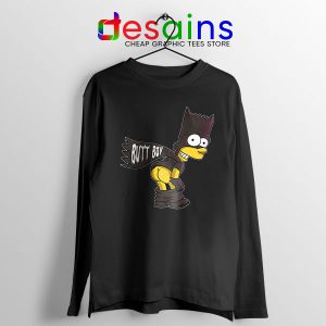 Batman Bart Butt Boy Long Sleeve Tee Cartoon Funny