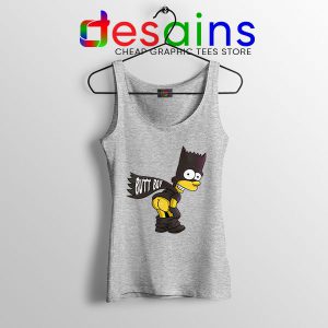 Batman Bart Butt Boy Sport Grey Tank Top Cartoon Funny