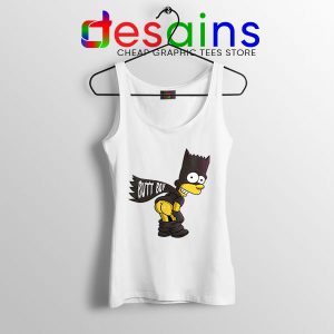 Batman Bart Butt Boy White Tank Top Cartoon Funny