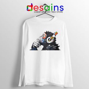 Best Banksy DJ Monkey Long Sleeve Tee Street Art