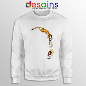 Calvin and Hobbes Jump Sweatshirt Funny Strip