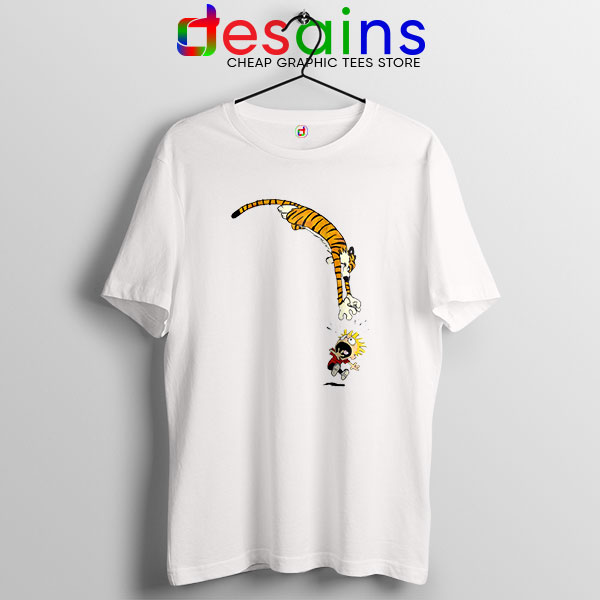 Calvin and Hobbes Jump T Shirt Funny Strip