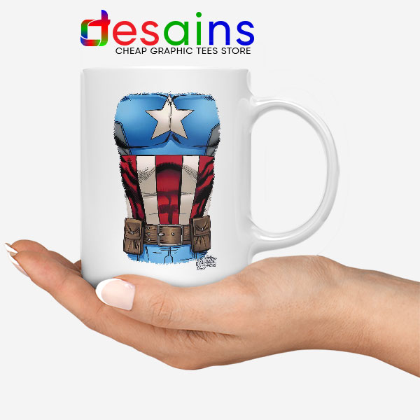 Captain America Chest Flag Mug Avengers Endgame