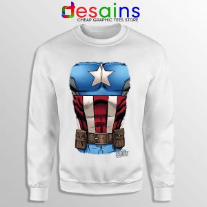 Captain America Chest Flag Sweatshirt Avengers