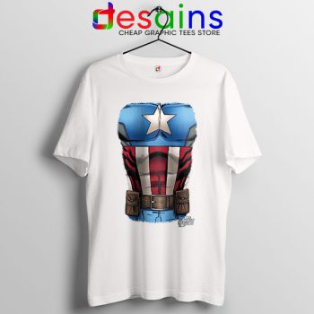 Captain America Chest Flag T Shirt Avengers Endgame