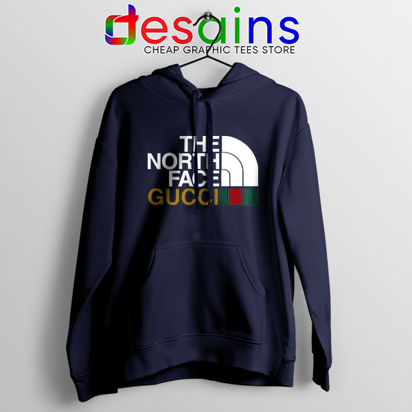 Cheap North Face Gucci Navy Hoodie Funny Apparel