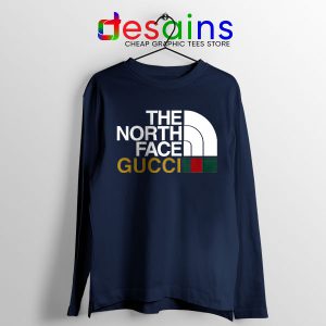 Cheap North Face Gucci Navy Long Sleeve Tee Funny Apparel