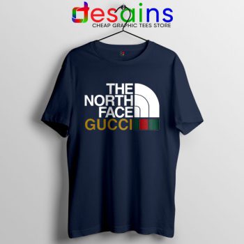 Cheap North Face Gucci Navy T Shirt Funny Apparel