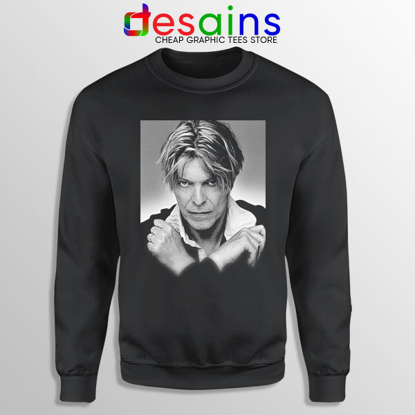 David Bowie Eyes Color Black Sweatshirt Album Cover