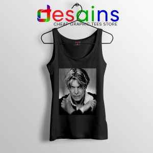 David Bowie Eyes Color Black Tank Top Album Cover