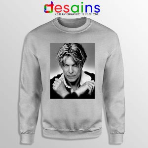 David Bowie Eyes Color Sport Grey Sweatshirt Album Cover
