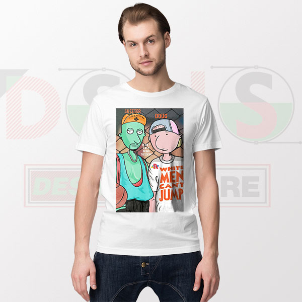 Doug Can't Jump Graphic Tee 90s Cartoon Parody Shirt