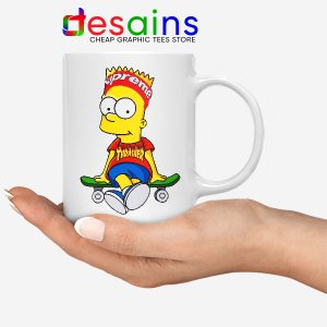 Funny Bart Simpson Skateboard Mug Skate Pro