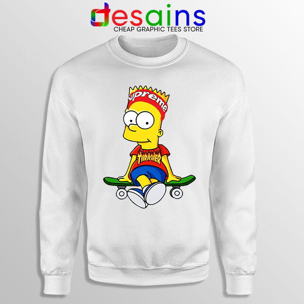 Funny Bart Simpson Skateboard Sweatshirt Skate Pro