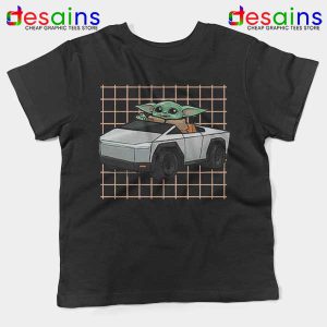 Funny Cybertruck Baby Yoda Kids Tee Tesla