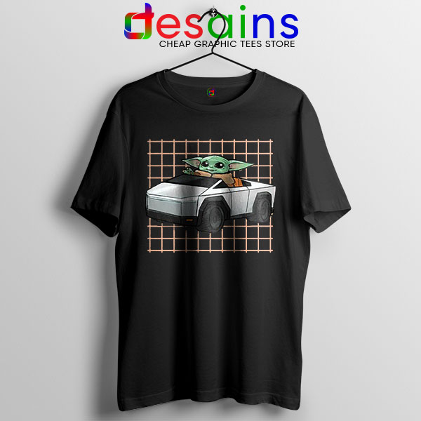 Funny Cybertruck Baby Yoda T Shirt Tesla