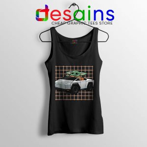 Funny Cybertruck Baby Yoda Tank Top Tesla