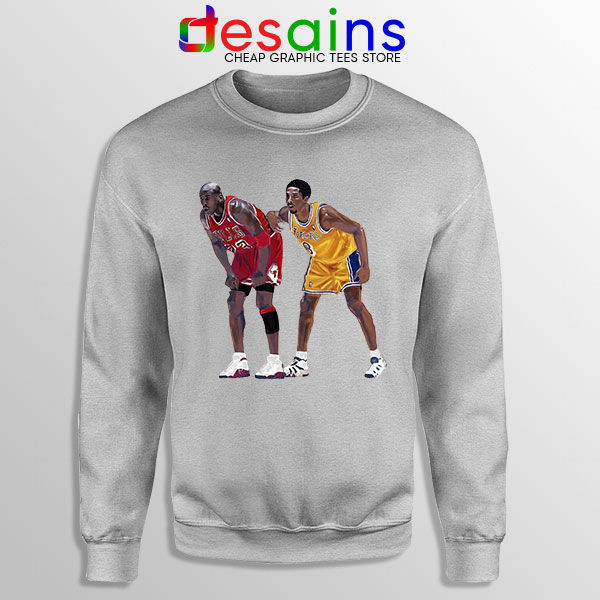 Kobe Jordan Real GOAT Sport Grey Sweatshirt NBA Legend