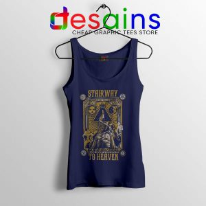 Led Zeppelin Stairway to Heaven Navy Tank Top Rock Band