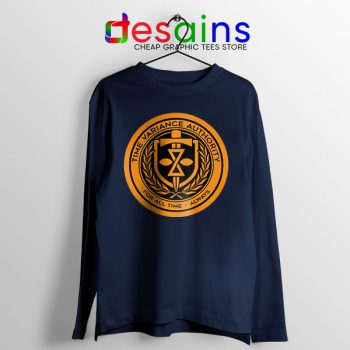 Loki Show TVA Symbol Navy Long Sleeve Tee Disney+