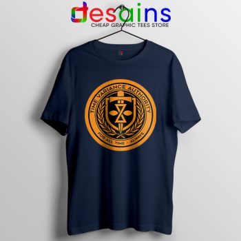Loki Show TVA Symbol Navy T Shirt Disney+ Series