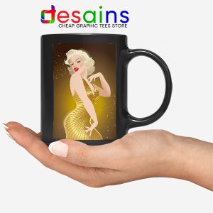 Marilyn Monroe Gold Smile Mug Sexy Actress