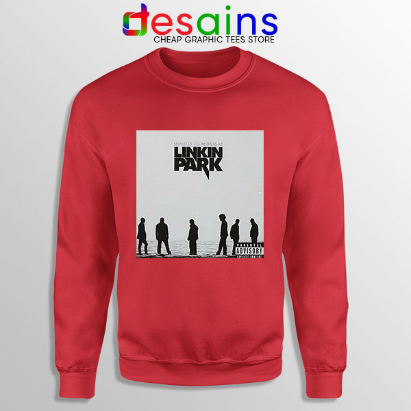 Minutes to Midnight Cover Art Red Sweatshirt Linkin Park