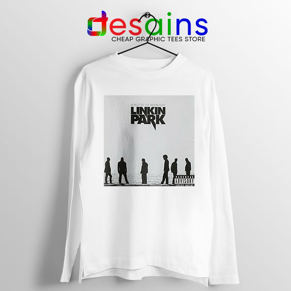 Minutes to Midnight Cover Art White Long Sleeve Tee Linkin Park