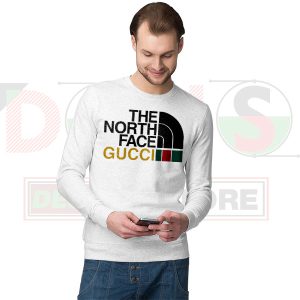 North Face Gucci Meme Fashion Sweatshirt - Luxury Parody