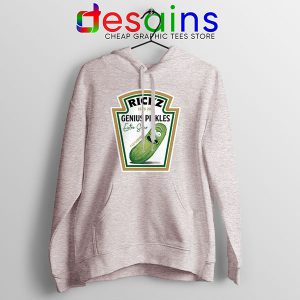 Pickle Rick Heinz logo Sport Grey Hoodie Rick and Morty