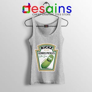 Pickle Rick Heinz logo Sport Grey Tank Top Rick and Morty