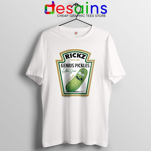 Pickle Rick Heinz logo White T Shirt Rick and Morty